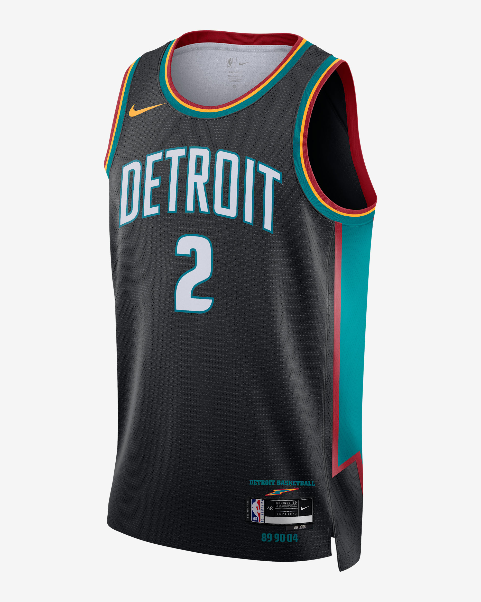 DETROIT PISTONS nike NBA。 Cade Cunningham Detroit Pistons City Edition Men's Nike NBA